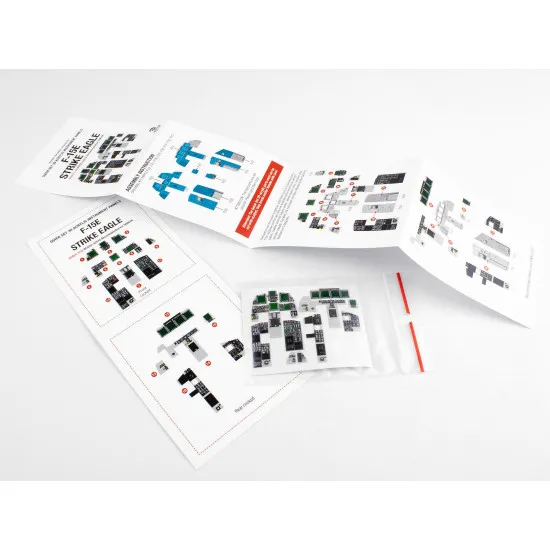 Red Fox Qs-32032 1/32 F-15e Stike Eagle 3d Acrylic Instrument Panel For Tamiya