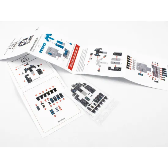 Red Fox Qs-32033 1/32 Mitsubishi F-15j Eagle 3d Acrylic Instrument Panel Tamiya