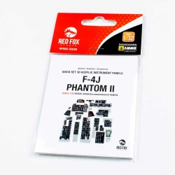Red Fox Qs-32036 1/32 F-4j Phantom Ii 3d Acrylic Instrument Panel For Tamiya