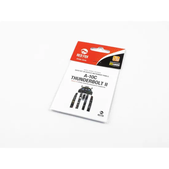 Red Fox Qs-32046 1/32 A-10c Thunderbolt Ii 3d Acrylic Instrument Panel For Trumpeter