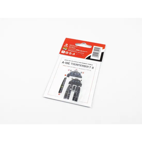 Red Fox Qs-32046 1/32 A-10c Thunderbolt Ii 3d Acrylic Instrument Panel For Trumpeter