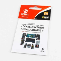 Red Fox Qs-32047 1/32 F-35a Lightning Ii 3d Acrylic Instrument Panel For Italiery/Academy