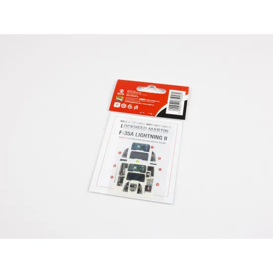 Red Fox Qs-32047 1/32 F-35a Lightning Ii 3d Acrylic Instrument Panel For Italiery/Academy