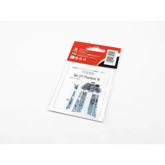 Red Fox Qs-32056 1/32 Sukhoi Su-27 Flanker B 3d Acrylic Instrument Panel Trumpeter