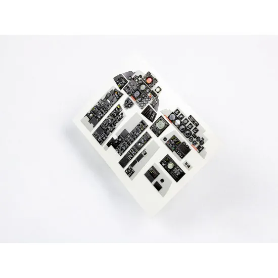 Red Fox Qs-32059 1/32 F-4f Phantom Ii 3d Acrylic Instrument Panel Set For Revell