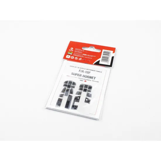 Red Fox Qs-32060 1/32 F/A-18f Super Hornet 3d Acrylic Instrument Panel For Trumpeter