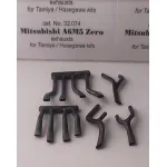 Rexx 32074 1/32 Exhaust For A6m5 Zero For Hasegawa Tamiya Kits