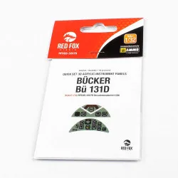 Red Fox Qs-32079 1/32 Bucker Bu 131d 3d Acrylic Instrument Panel For Icm