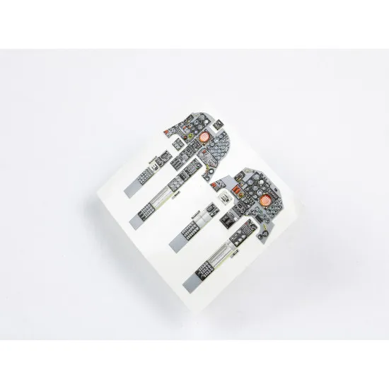 Red Fox Qs-32083 1/32 F-5f Tiger Ii 3d Acrylic Instrument Panel For Kitty Hawk