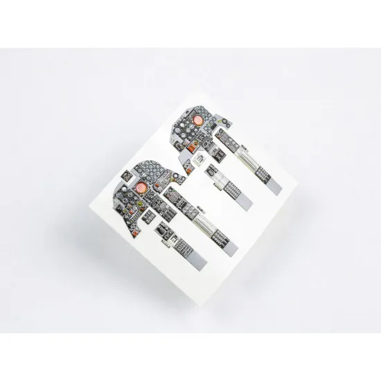 Red Fox Qs-32083 1/32 F-5f Tiger Ii 3d Acrylic Instrument Panel For Kitty Hawk