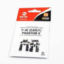 Red Fox Qs-32084 1/32 F-4e Early Phantom Ii 3d Acrylic Instrument Panel For Tamiya