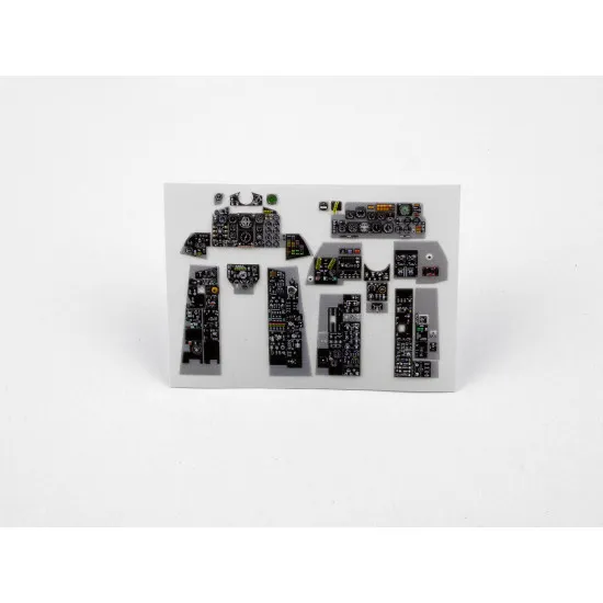 Red Fox Qs-32084 1/32 F-4e Early Phantom Ii 3d Acrylic Instrument Panel For Tamiya
