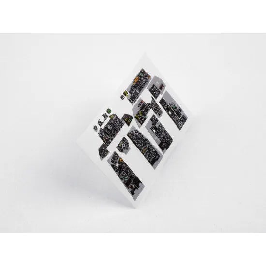 Red Fox Qs-32084 1/32 F-4e Early Phantom Ii 3d Acrylic Instrument Panel For Tamiya