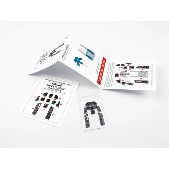 Red Fox Qs-32086 1/32 F/A-18e Super Hornet Be 3d Acryl Instrument Panel Revell