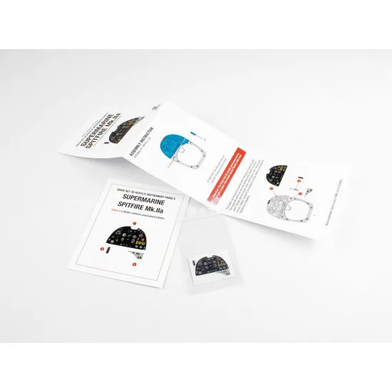 Red Fox Qs-32099 Supermarine Spitfire Mk.iia 3d Acrylic Instrument Panel Revell