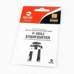 Red Fox Qs-32104 1/32 F-104j Starfighter 3d Acrylic Instrument Panel Hasegawa