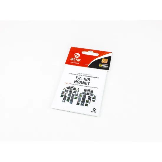Red Fox Qs-32109 1/32 Grumman F/A-1b Hornet 3d Acrylic Instrument Panel Kinetic