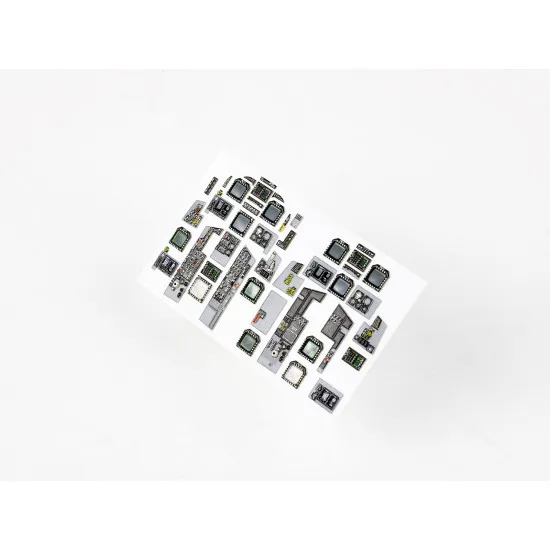 Red Fox Qs-32111 1/32 F/A-18d Early Hornet 3d Acrylic Instrument Panel For Academy