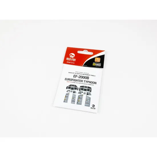 Red Fox Qs-32113 1/32 Ef-2000b Eurofighter Typhoon 3d Acrylic Instrument Panel