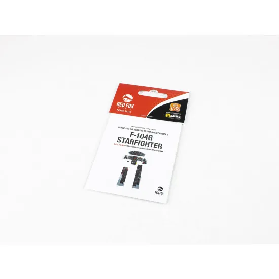Red Fox Qs-32115 1/32 F-104g Starfighter 3d Acrylic Instrument Panel For Hasegawa