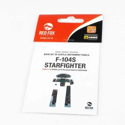 Red Fox Qs-32116 1/32 F-104s Starfighter 3d Acrylic Instrument Panel Hasegawa