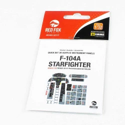 Red Fox Qs-32117 1/32 F-104a Starfighter 3d Acrylic Instrument Panel Italeri