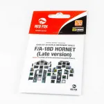 Red Fox Qs-32119 1/32 F/A-18d Late Hornet 3d Acrylic Instrument Panel Kinetic