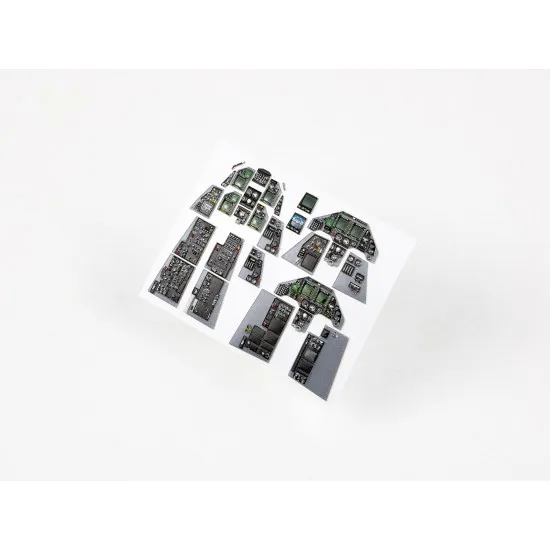 Red Fox Qs-32121 1/32 F-16d Block 40 Viper 3d Acrylic Instrument Panel Academy