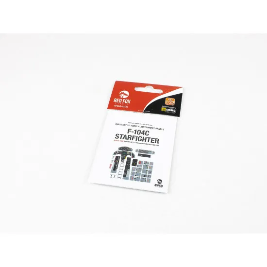 Red Fox Qs-32123 1/32 F-104c Starfighter 3d Acrylic Instrument Panel Italeri Red Fox Qs-32123 1/32 F-104c Starfighter 3d Acrylic Instrument Panel Italeri
