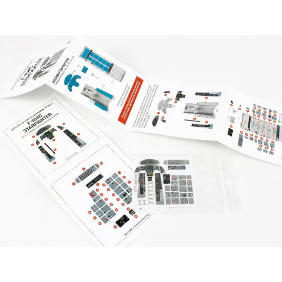 Red Fox Qs-32123 1/32 F-104c Starfighter 3d Acrylic Instrument Panel Italeri Red Fox Qs-32123 1/32 F-104c Starfighter 3d Acrylic Instrument Panel Italeri