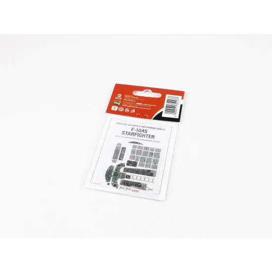Red Fox Qs-32124 1/32 F-104s Starfighter 3d Acrylic Instrument Panel For Italieri