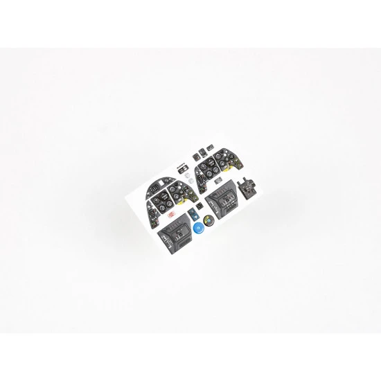 Red Fox Qs-32129 1/32 Messerschmitt Bf 109g-2/G-4 3d Acrylic Instrument Panel For Revell