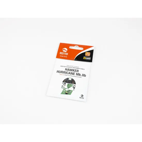 Red Fox Qs-32148 1/32 Hawker Hurricane Mk Iib 3d Acrylic Instrument Panel For Revell