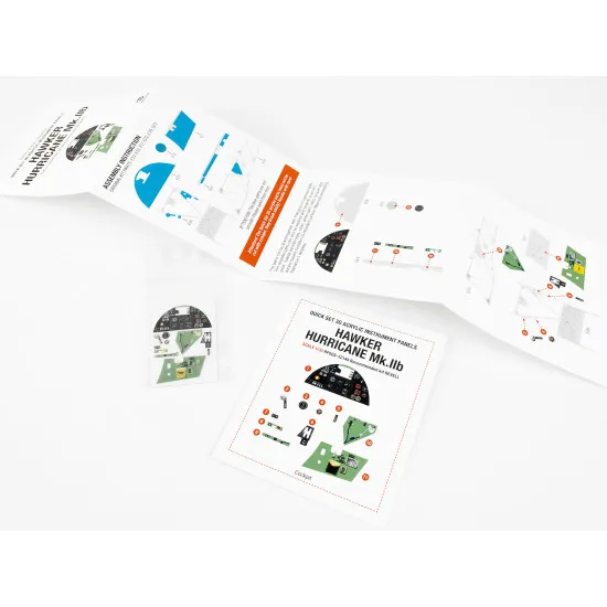 Red Fox Qs-32148 1/32 Hawker Hurricane Mk Iib 3d Acrylic Instrument Panel For Revell