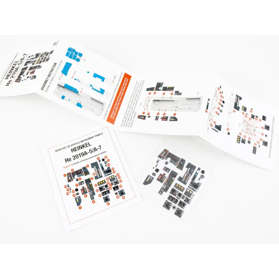 Red Fox Qs-32184 1/32 Heinkel He 219a-5/A 3d Acrylic Instrument Panel For Revell