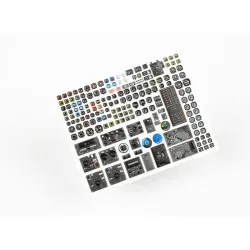 Red Fox Qs-32186 1/32 Instruments And Gauges Set For Luftwaffe 3d Instrument Panel Wwii