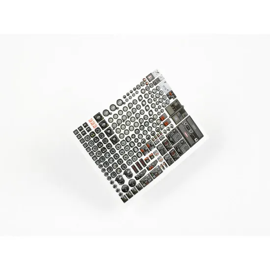 Red Fox Qs-32187 1/32 Instruments And Gauges Set For Usaf 3d Instrument Panel Wwii