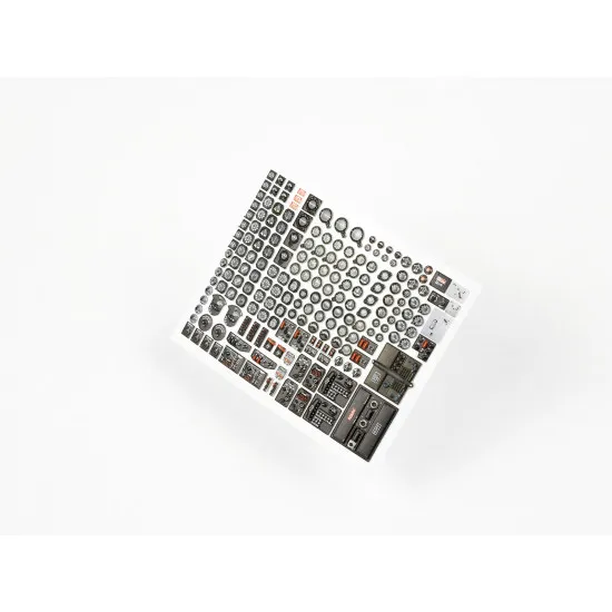 Red Fox Qs-32187 1/32 Instruments And Gauges Set For Usaf 3d Instrument Panel Wwii