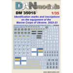 Dan Models 35016 1/35 Identification Marks And Inscriptions On The Equipment Of The Marine Corps Of Ukraine. 2022-23