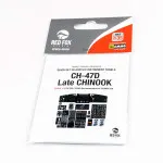 Red Fox Qs-35009 1/35 Ch-47d Late Chinook Helicopter 3d Instrument Panel Set For Trumpeter
