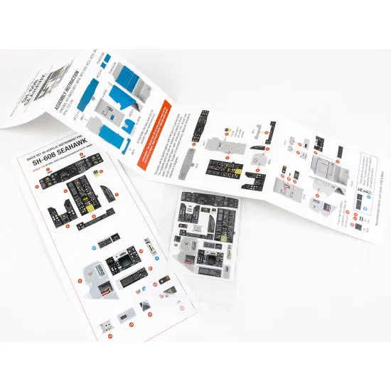 Red Fox Qs-35023 1/35 Sh-60b Seahawk 3d Acrylic Instrument Panel For Kitty Hawk