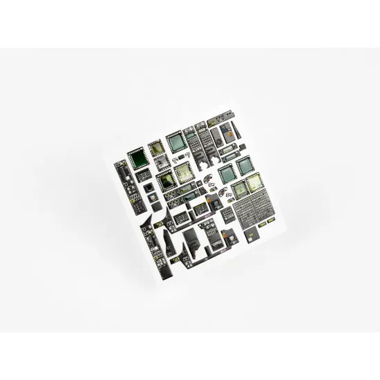 Red Fox Qs-35025 1/35 Ah-64e Apache Helicopter 3d Acrylic Instrument Panel Fortakom