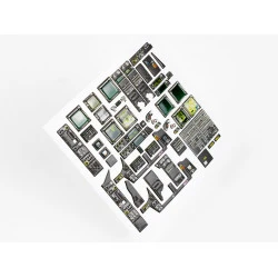 Red Fox Qs-35025 1/35 Ah-64e Apache Helicopter 3d Acrylic Instrument Panel Fortakom