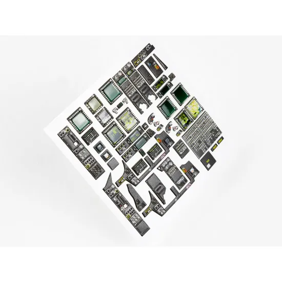 Red Fox Qs-35025 1/35 Ah-64e Apache Helicopter 3d Acrylic Instrument Panel Fortakom