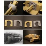 Sbs 35001 1/35 40 43m Zrinyi Assault Gun Mantlet For Bronco Kit Resin Model