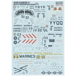 Print Scale 48-239 1/48 Decal For Av8b Harrier. Operations Iraq Freedom. Part 1