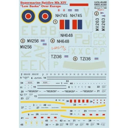 Print Scale 48-288 1/48 Spitfire Xiv Low Backs Part 1 The Complete Set 1.5 Leaf