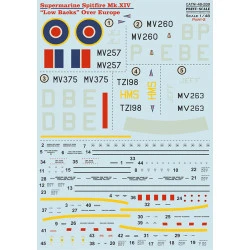 Print Scale 48-289 1/48 Spitfire Xiv Low Backs Part 2 The Complete Set 1.5 Leaf