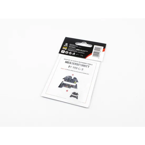Red Fox Qs-48006 1/48 Messerschmitt Bf 109c-3 3d Acrylic Instrument Panel Set Modesvit