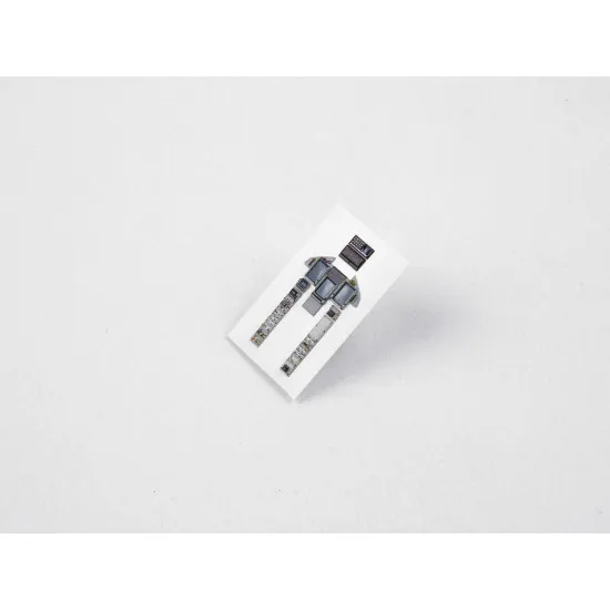 Red Fox Qs-48012 1/48 Jas 39 A Gripen 3d Acrylic Instrument Panel For Italeri